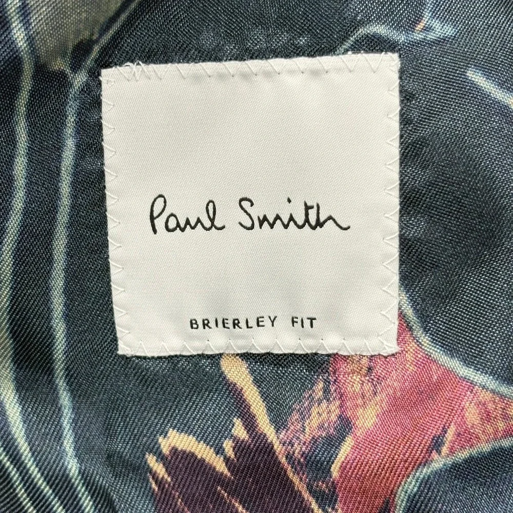 Paul Smith Brierley Velvet Blazer Sport Coat Mens 44R Teal Blue Cotton Italy